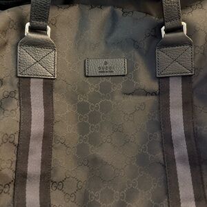 Gucci GG Black Duffel Bag #449180